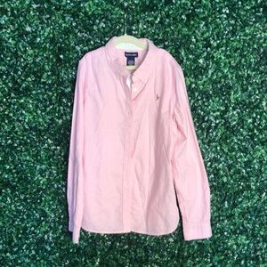 Ralph Lauren Pink Button Down Boys size 16